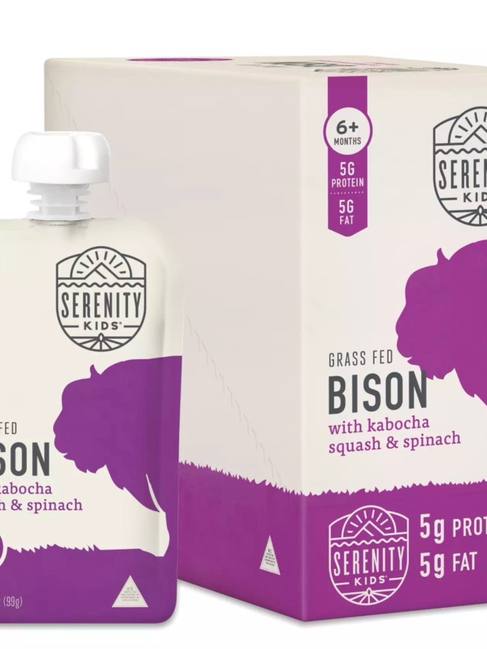 SERENITY KIDS Grass-Fed Bison SEALED CASE OF 12
